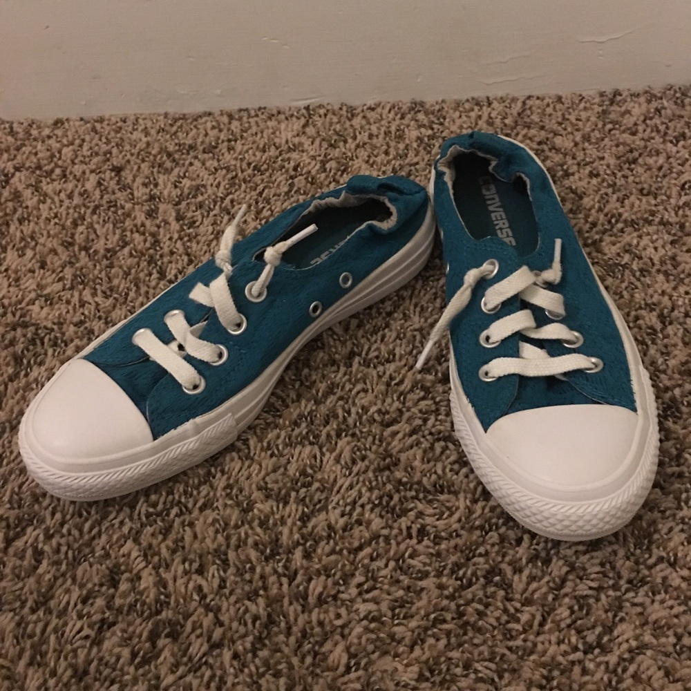 Teal converse size 7